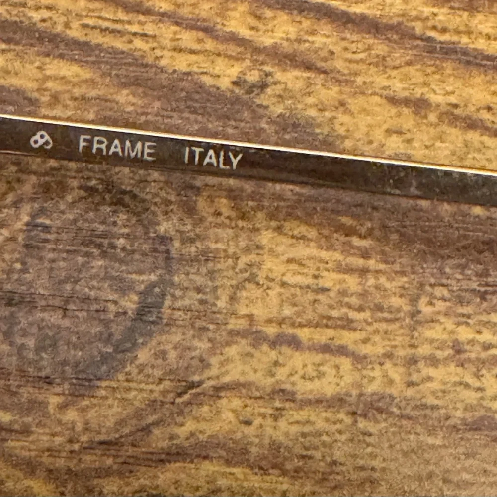 Luxottica Vintage‎ Italian Oval Gold Metal Eyeglass Frames Only 56-15 130